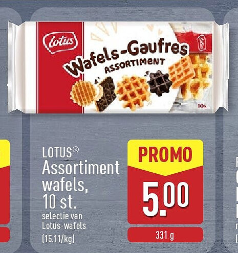 Assortiment wafels, 10st.