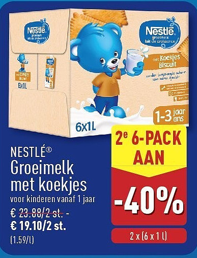 Groeimelk met koekjes