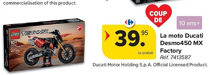 La moto Ducati Desmo450 MX Factory