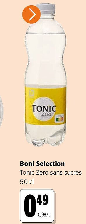 Boni Selection Tonic Zero sans sucres 50 cl