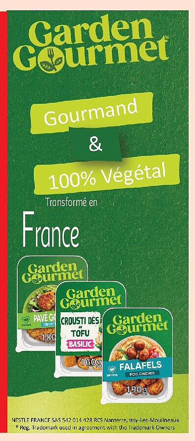 Produits Garden Gourmet