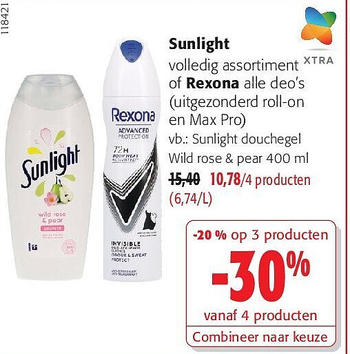 Sunlight douchegel Wild rose & pear 400 ml