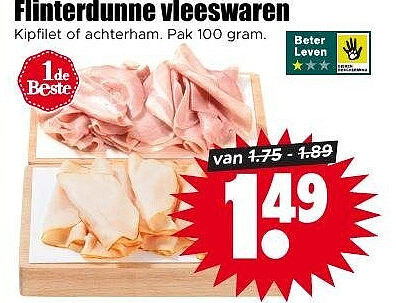 Flinterdunne vleeswaren