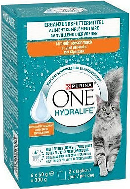 Complément alimentaire pour chat adulte Hydralife au poulet Purina One 6 x 50 g