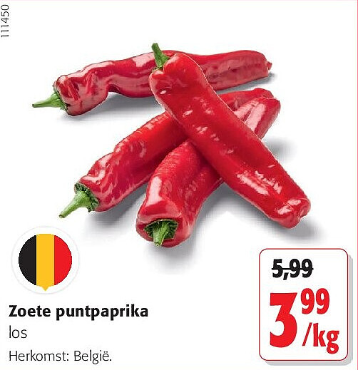 Zoete puntpaprika