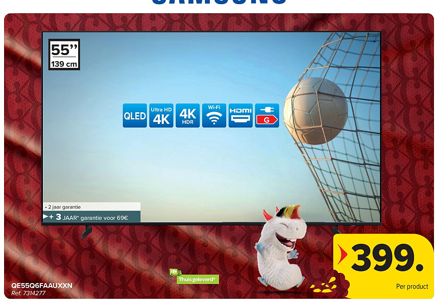 SAMSUNG QE55Q6FAAUXXN QLED TV