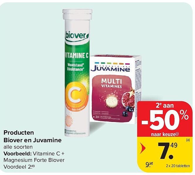 Producten Biover en Juvamine