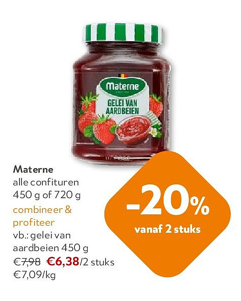 Materne gelei van aardbeien 450 g