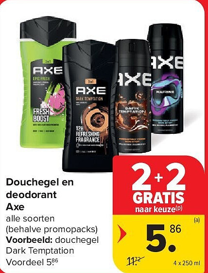 Douchegel en deodorant Axe