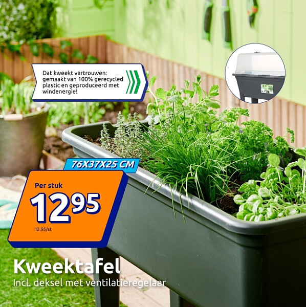 Kweektafel 76X37X25 CM