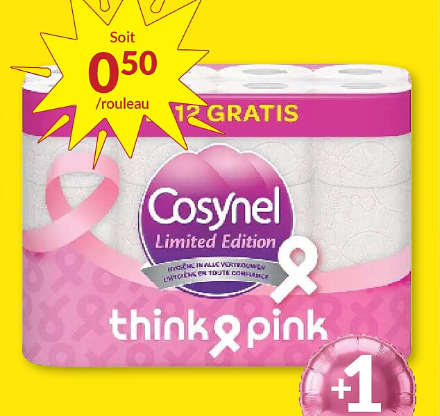 Papier toilette Think Pink Limited Edition, 24 rouleaux