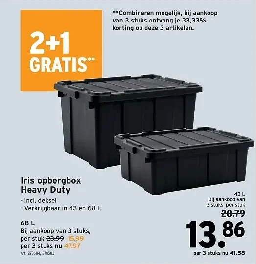 Iris opbergbox Heavy Duty