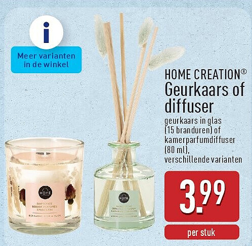 Geurkaars of diffuser