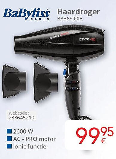 Haardroger BAB6990IE