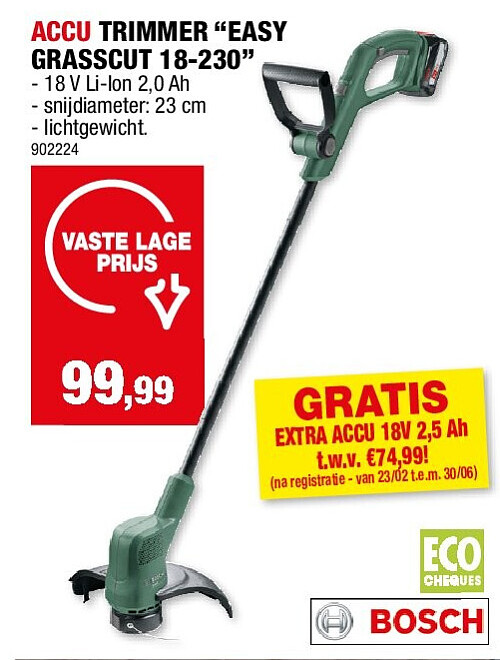 ACCU TRIMMER “EASY GRASSCUT 18-230”