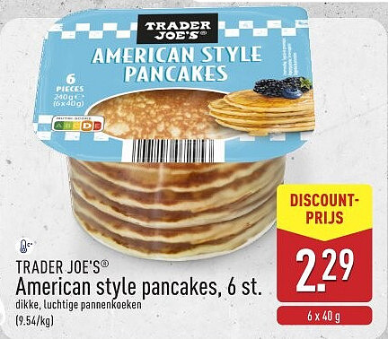 American style pancakes, 6st.