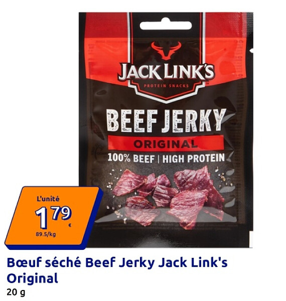 Bœuf séché Beef Jerky Jack Link's Original