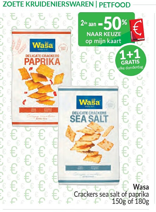 Wasa Crackers sea salt of paprika - 150g of 180g