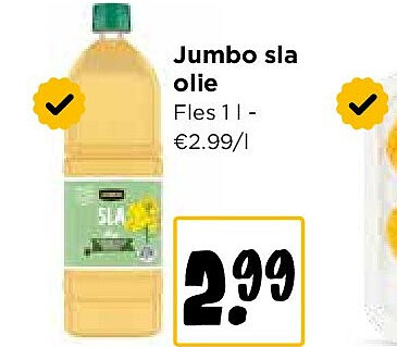 Jumbo sla olie