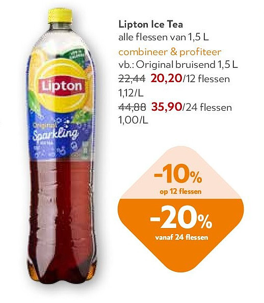 Lipton Ice Tea Original bruisend 1,5 L