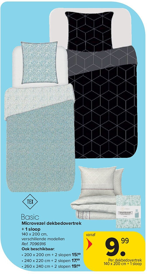Microvezel dekbedovertrek + 1 sloop