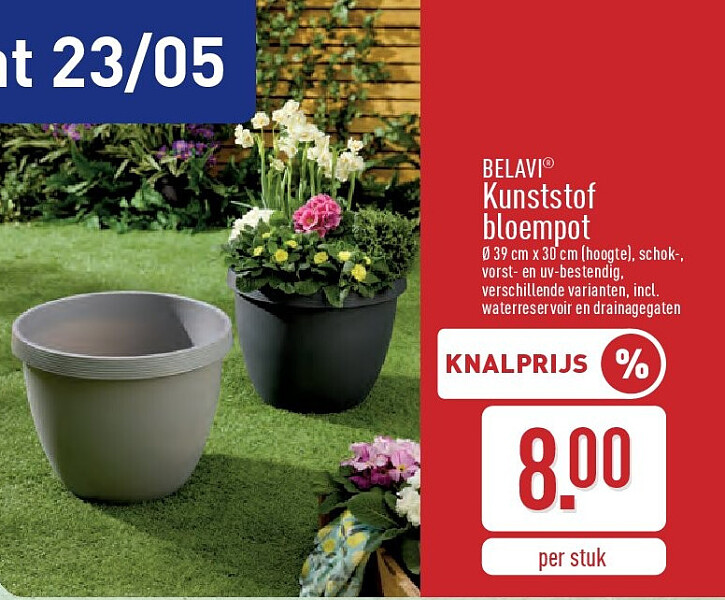 Kunststof bloempot