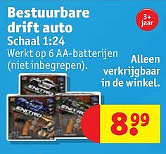 Bestuurbare drift auto