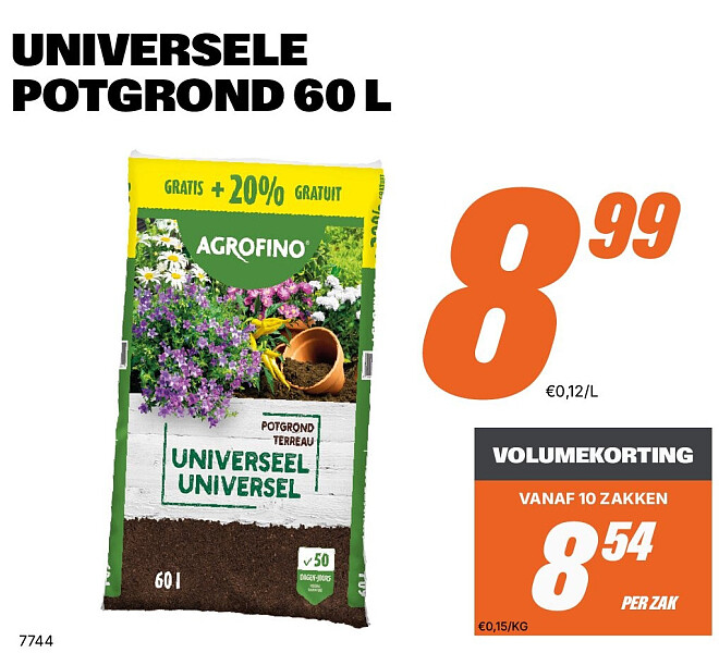 UNIVERSELE POTGROND 60 L
