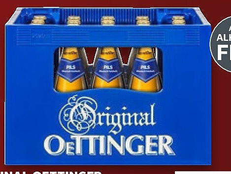 Original Oettinger Bier oder Biermischgetränk
