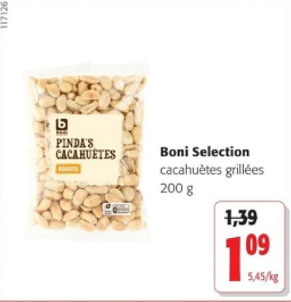 Boni Selection cacahuètes grillées 200 g