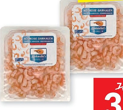 Noordse roze garnalen