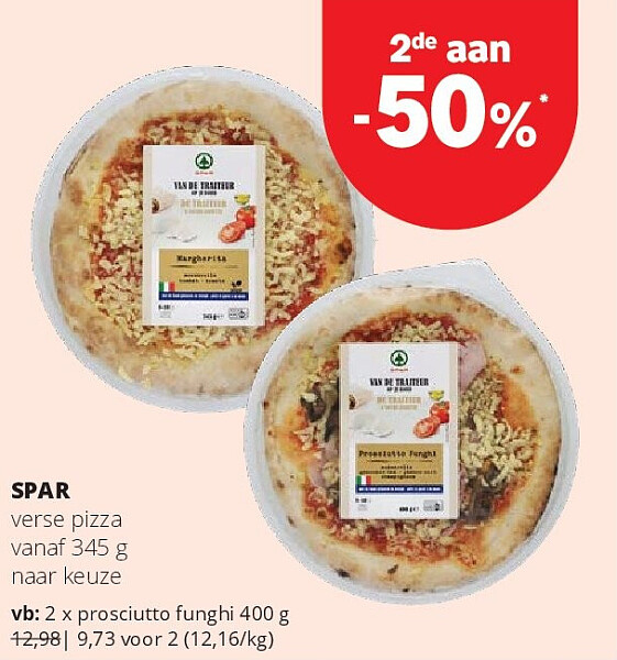 SPAR prosciutto funghi 400 g