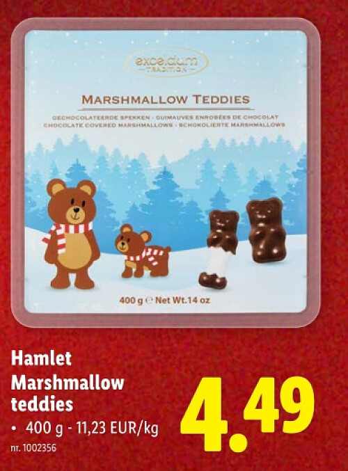 Marshmallow teddies