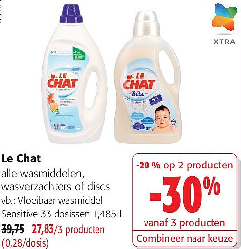 Le Chat alle wasmiddelen