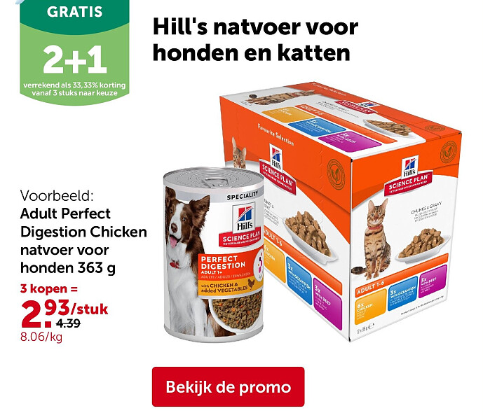 Adult Perfect Digestion Chicken natvoer voor honden 363 g