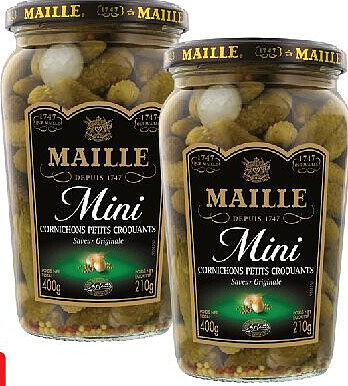 Mini cornichons Maille