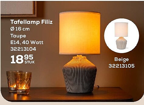 Tafellamp Filiz