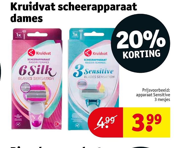 Kruidvat scheerapparaat dames