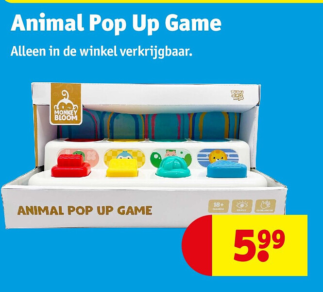 Animal Pop Up Game