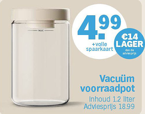 Vacuüm voorraadpot