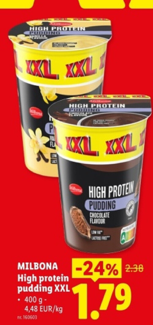 High protein pudding XXL