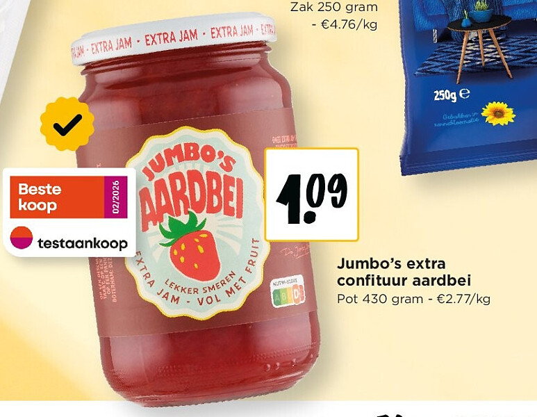Jumbo’s extra confituur aardbei