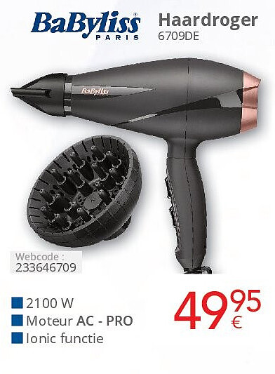 Babyliss Haardroger 6709DE