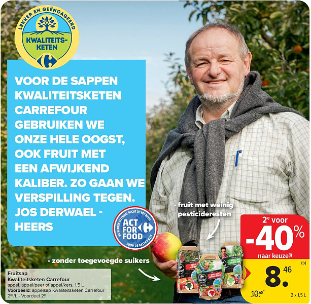 Fruitsap Kwaliteitsketen Carrefour