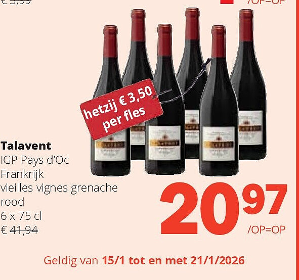 Talavent IGP Pays d’Oc Frankrijk