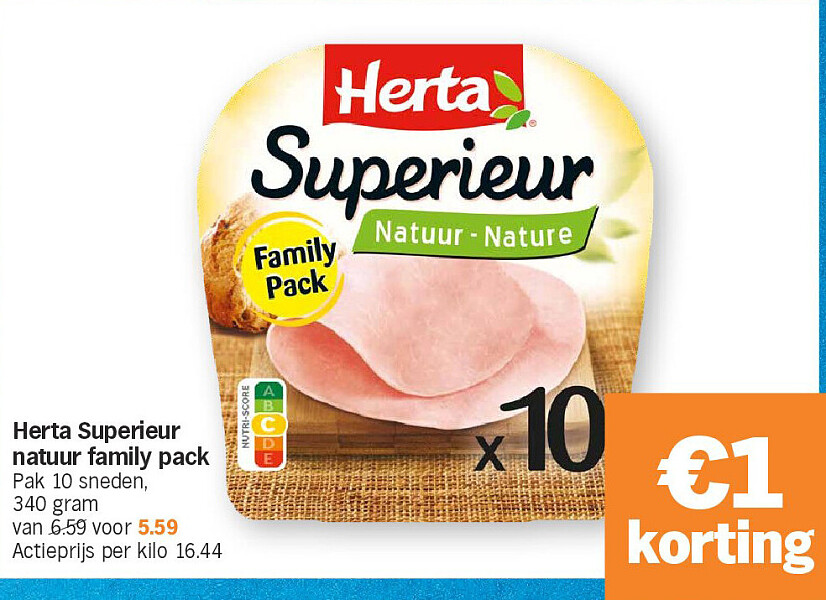 Herta Superieur natuur family pack
