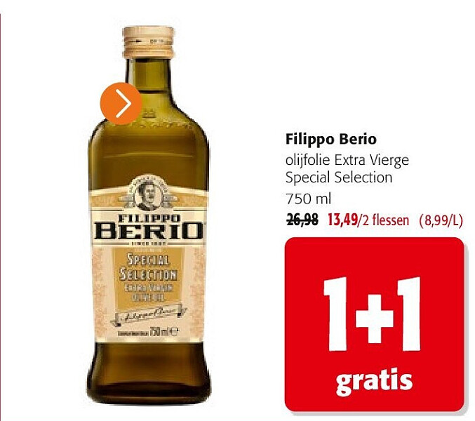 Filippo Berio olijfolie Extra Vierge Special Selection 750 ml