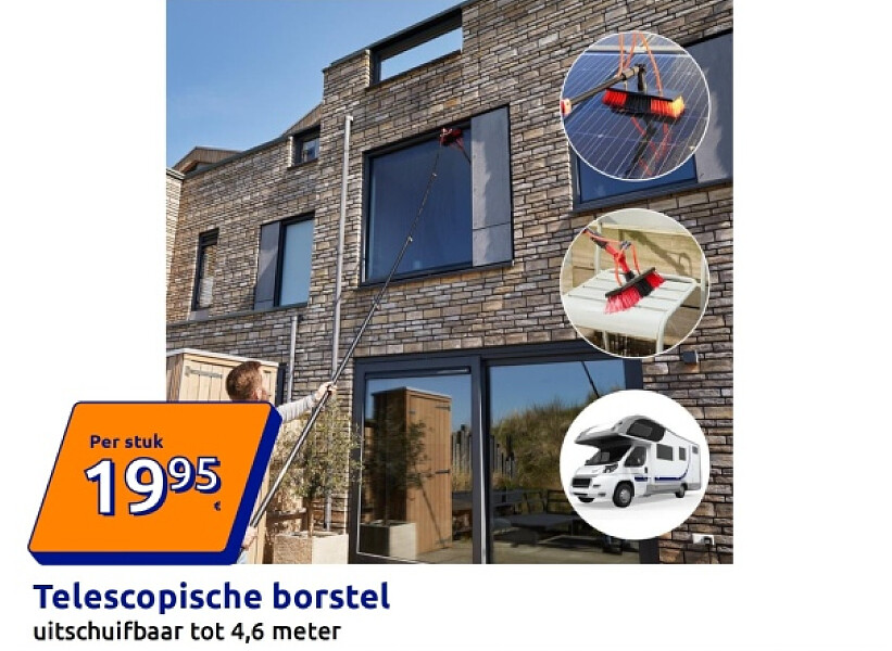 Telescopische borstel