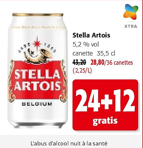 tella Artois 5,2 % vol canette 35,5 cl