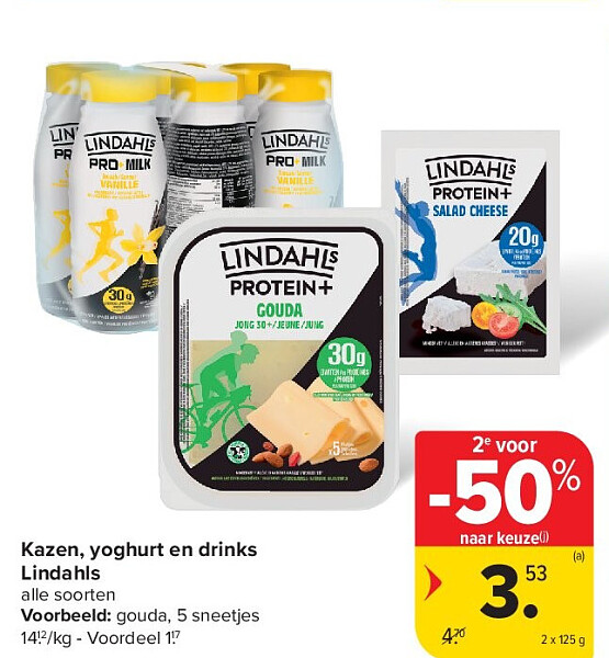 Kazen, yoghurt en drinks Lindahls